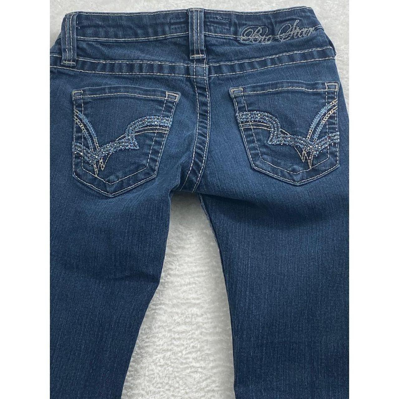 Preloved Women's Low rise Faded Jeans - Blue - 24… - image 7