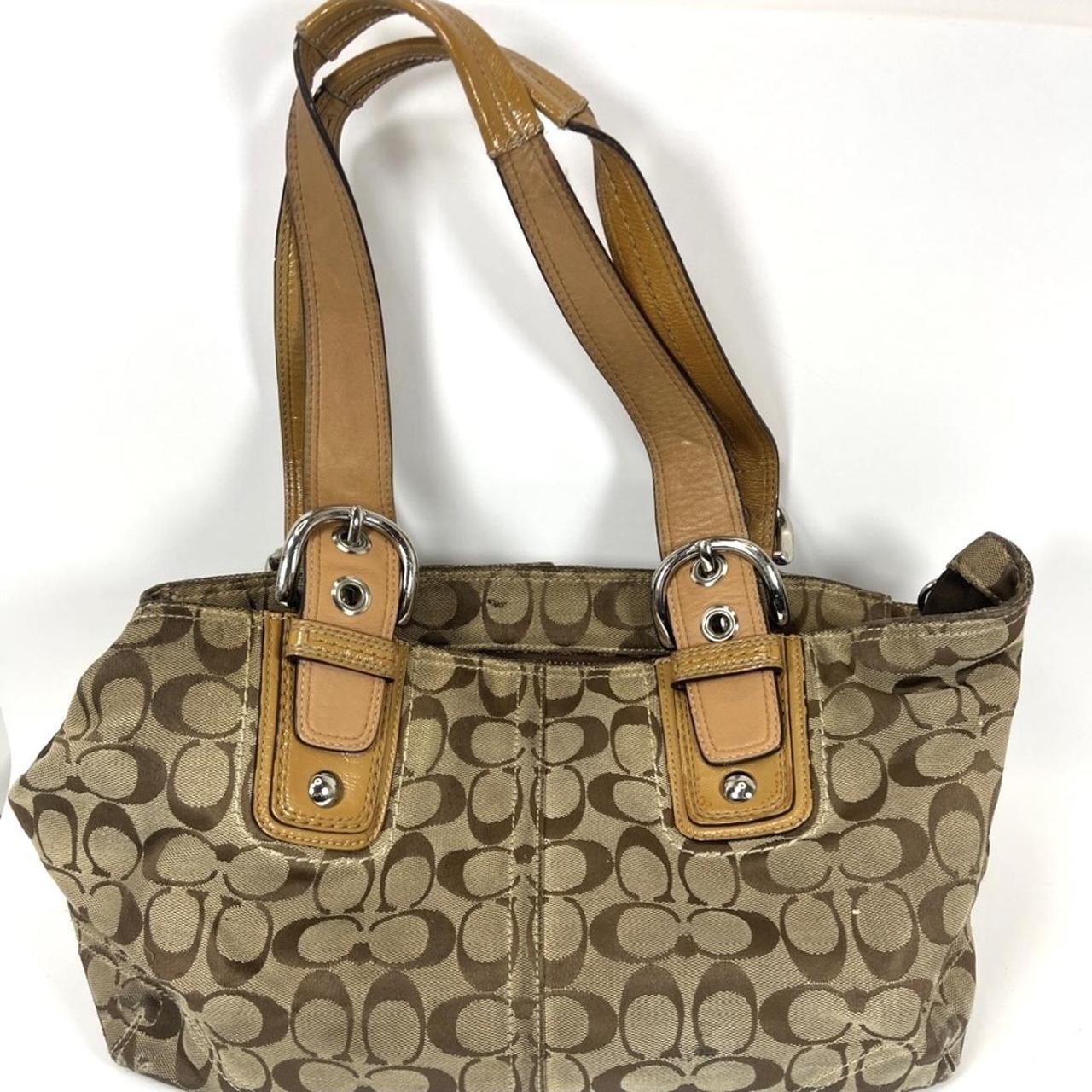 Coach SOHO Signature Brown Tote F offers 12311