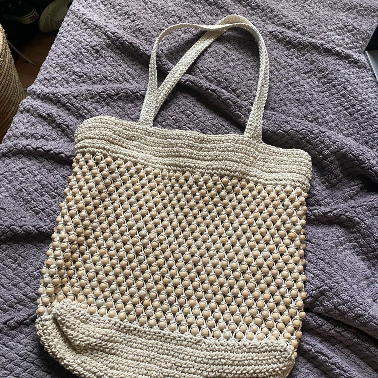 Madewell beaded hot crochet tote bag NEW