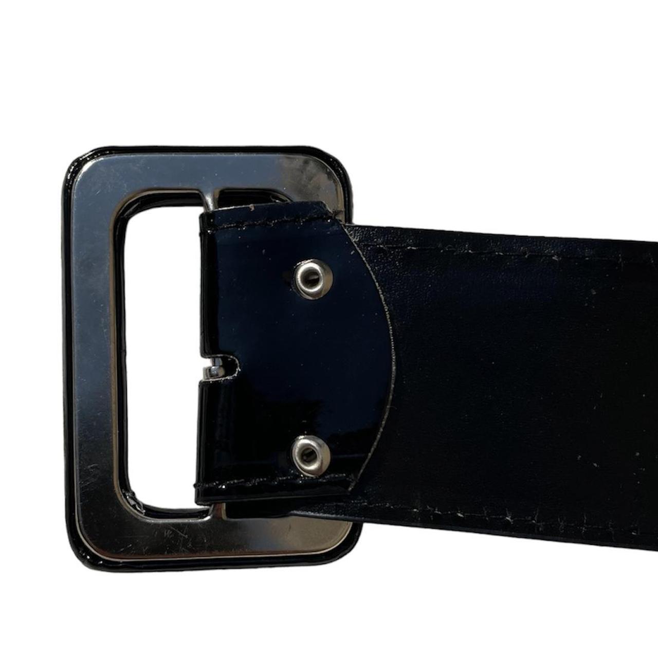 Black Patent Belt Elegant and classic, really easy... - Depop