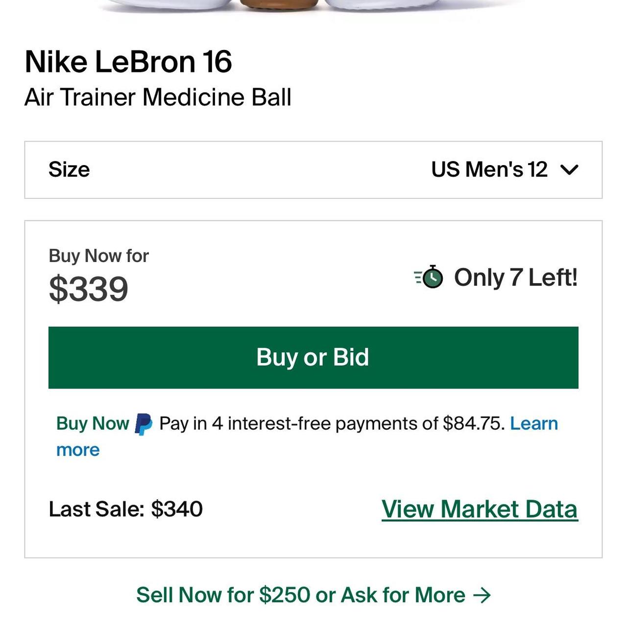 lebron 16 medicine ball for sale