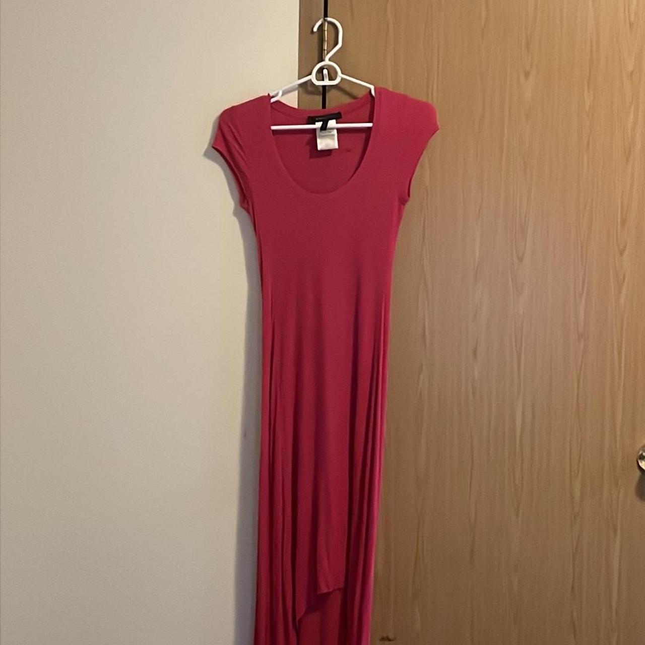 XS pink raspberry short sleeved BCBG dress