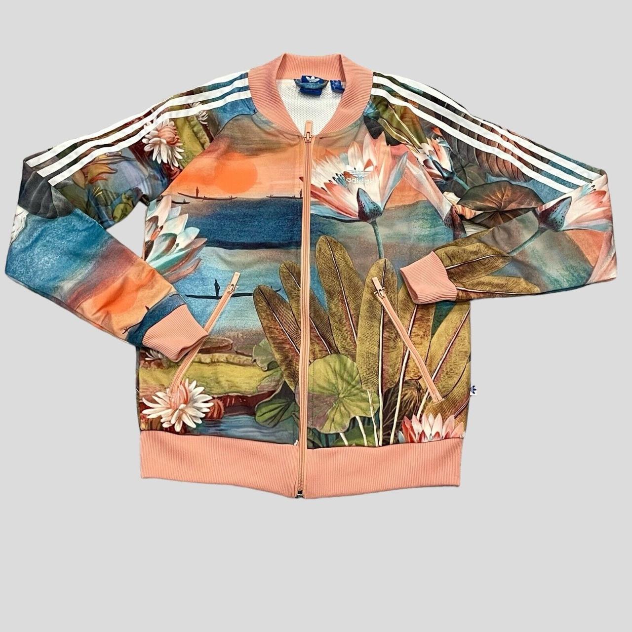 Adidas Tropicalage SST Graphic Women's Track Jacket Floral popular Small