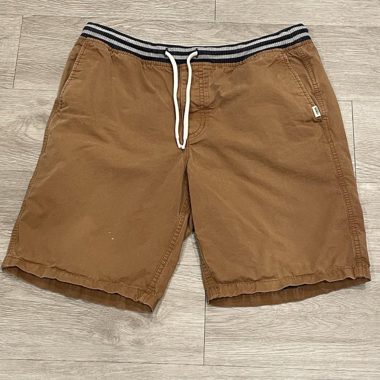 Vans Jogger Shorts Mens Small Brown Cotton Casual. Depop