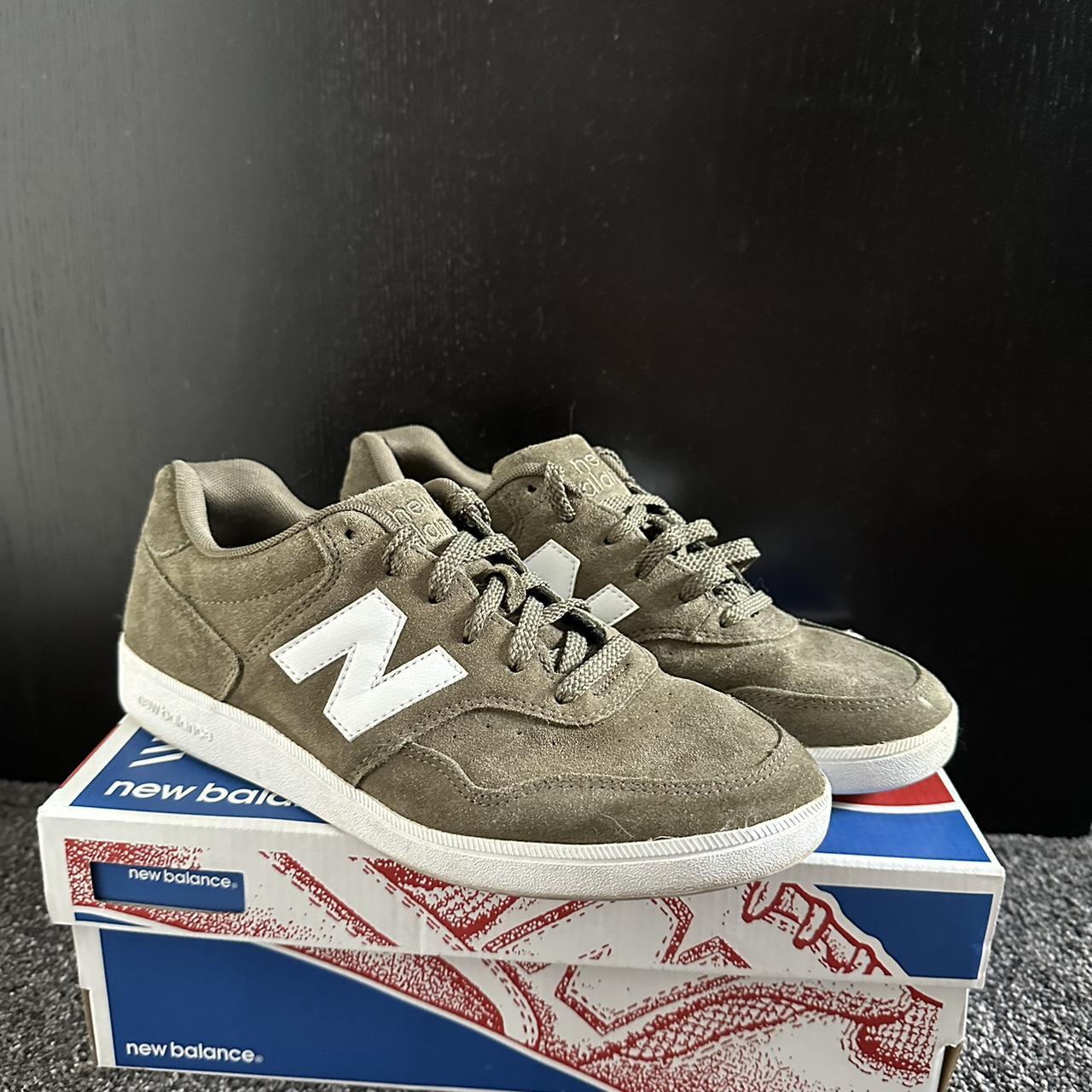 Mens khaki new balance trainers best sale