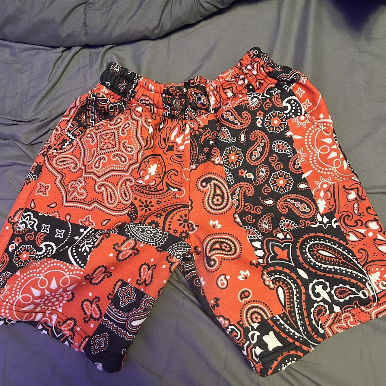 Small red bandana print Depop