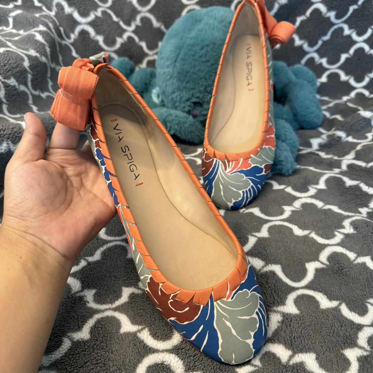 NWT VIA SPIGA leather ballet flats with