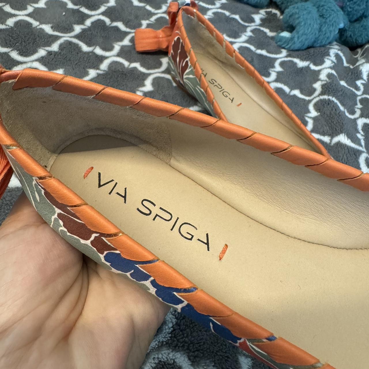 NWT VIA SPIGA leather ballet flats with Depop