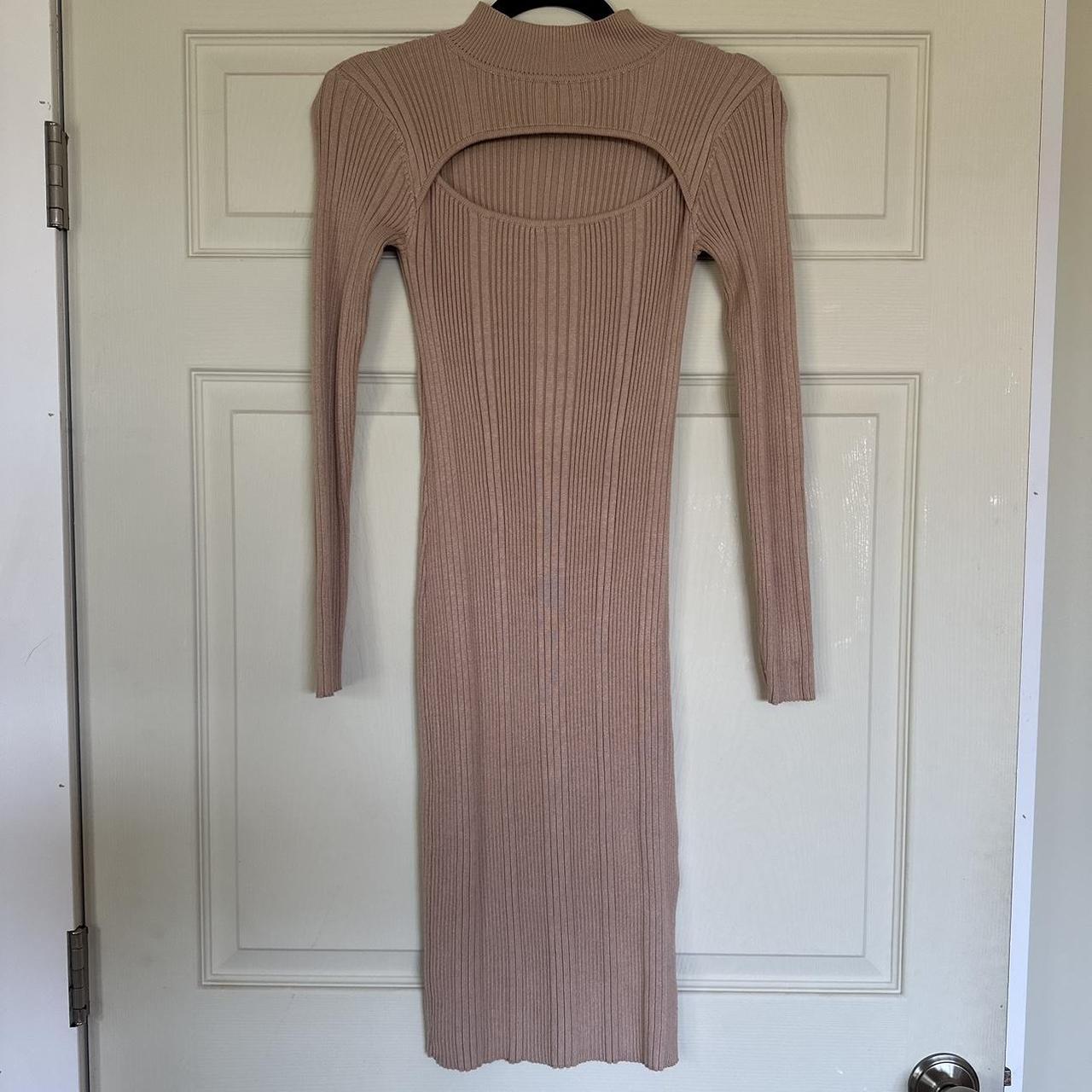 House of Harlow 1960 Long high quality sleeve Ribbed MIDI Dress