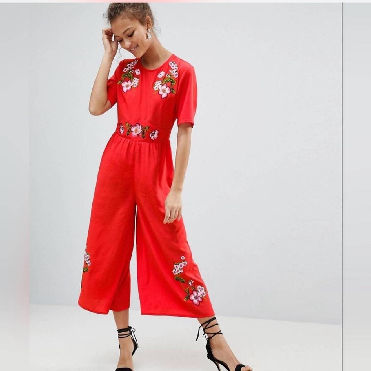 Asos embroidered jumpsuit online