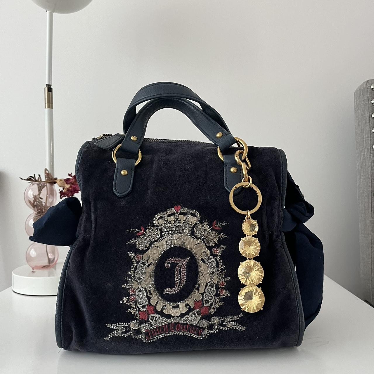 Navy Juicy Couture Daydreamer bag with gold Depop