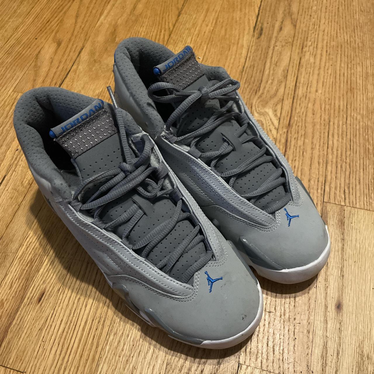 Grey and blue 14s best sale