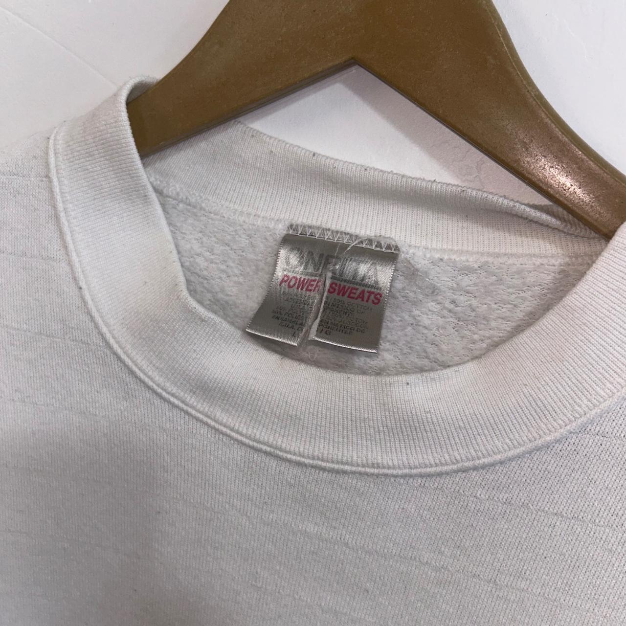 Oneita Men's Sweatshirt - White - L – Vintage 90s… - image 3