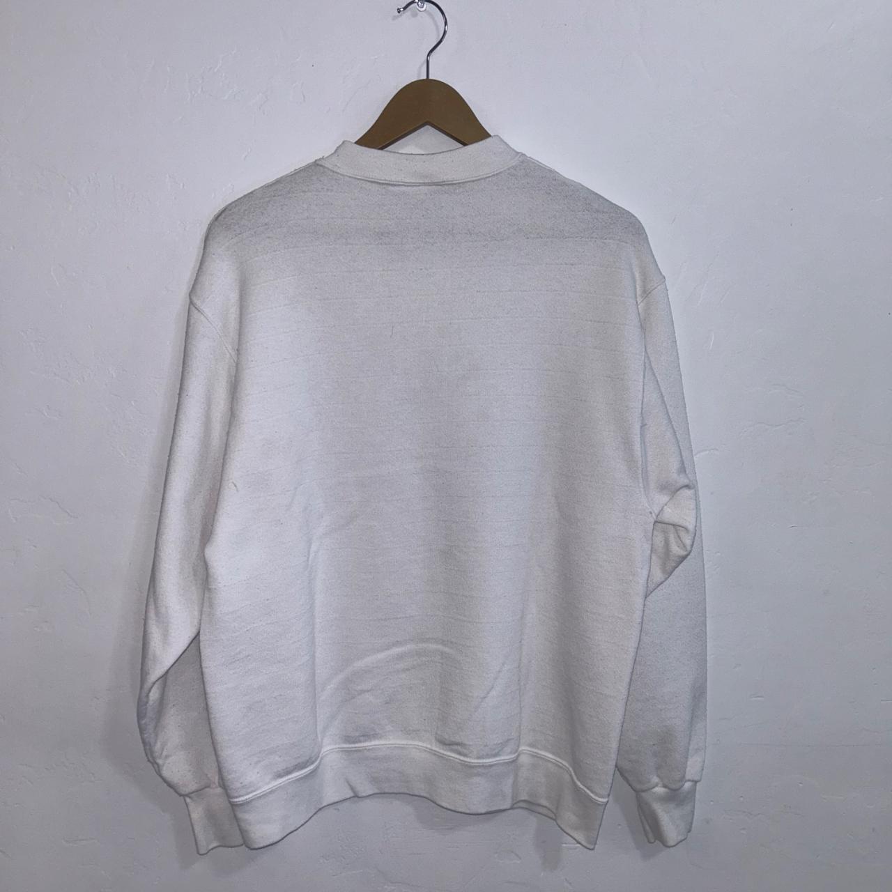 Oneita Men's Sweatshirt - White - L – Vintage 90s… - image 5