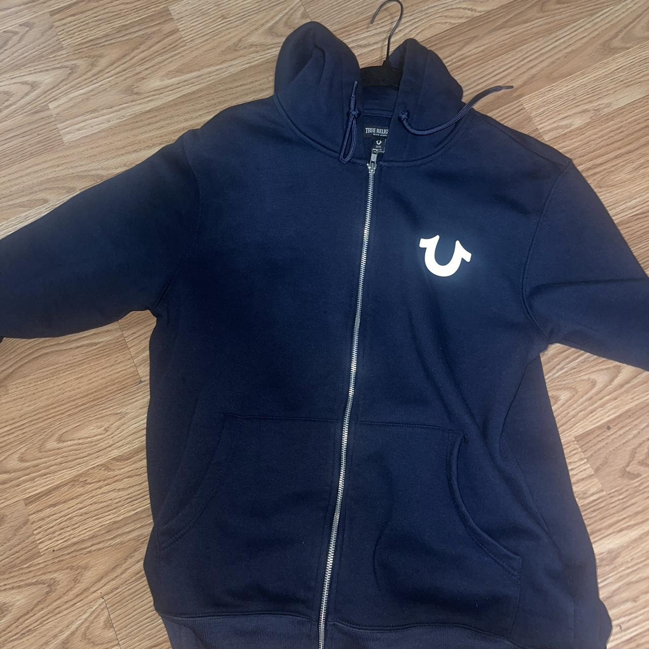 Navy true religion hoodie best sale