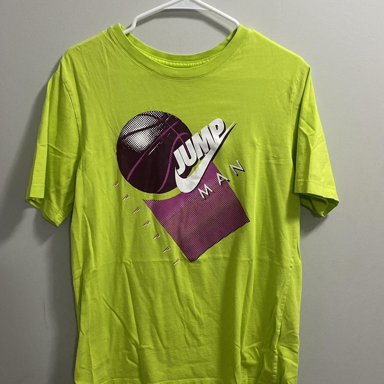 Nike green and purple basketball tee basketball Depop