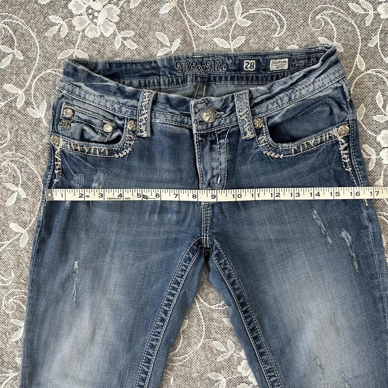 Y2k Mid Low Rise Bedazzled Mcbling Core Bootcut Miss... - Depop