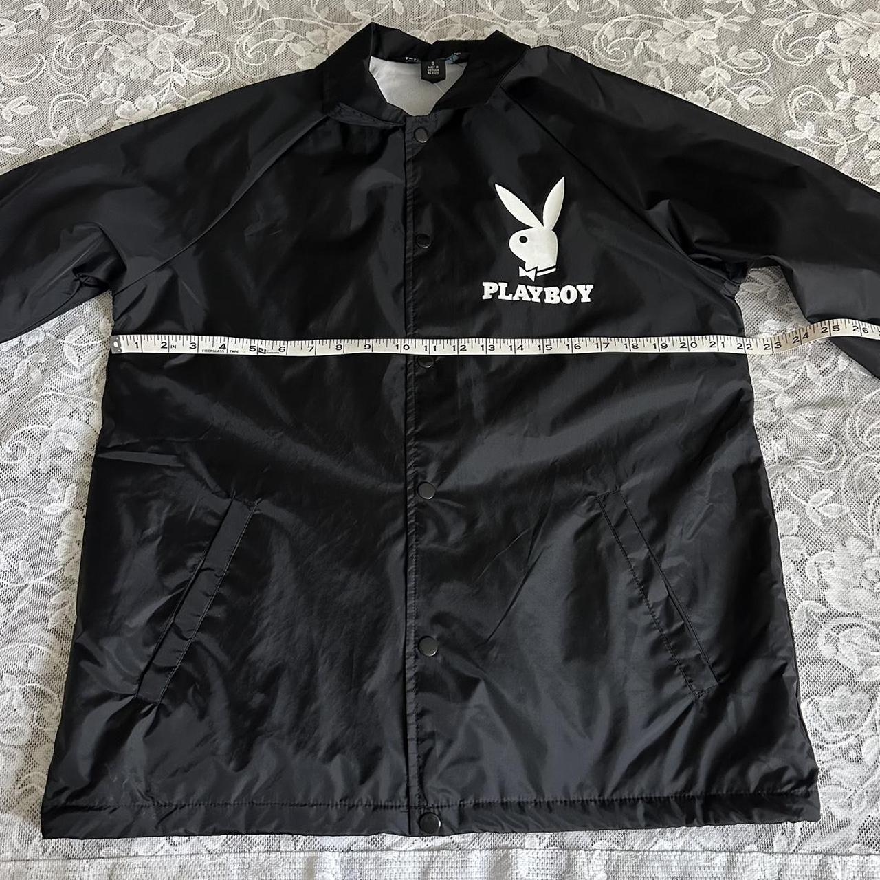 90s Black & White Playboy Bunny Graphic Long Sleeve | Depop