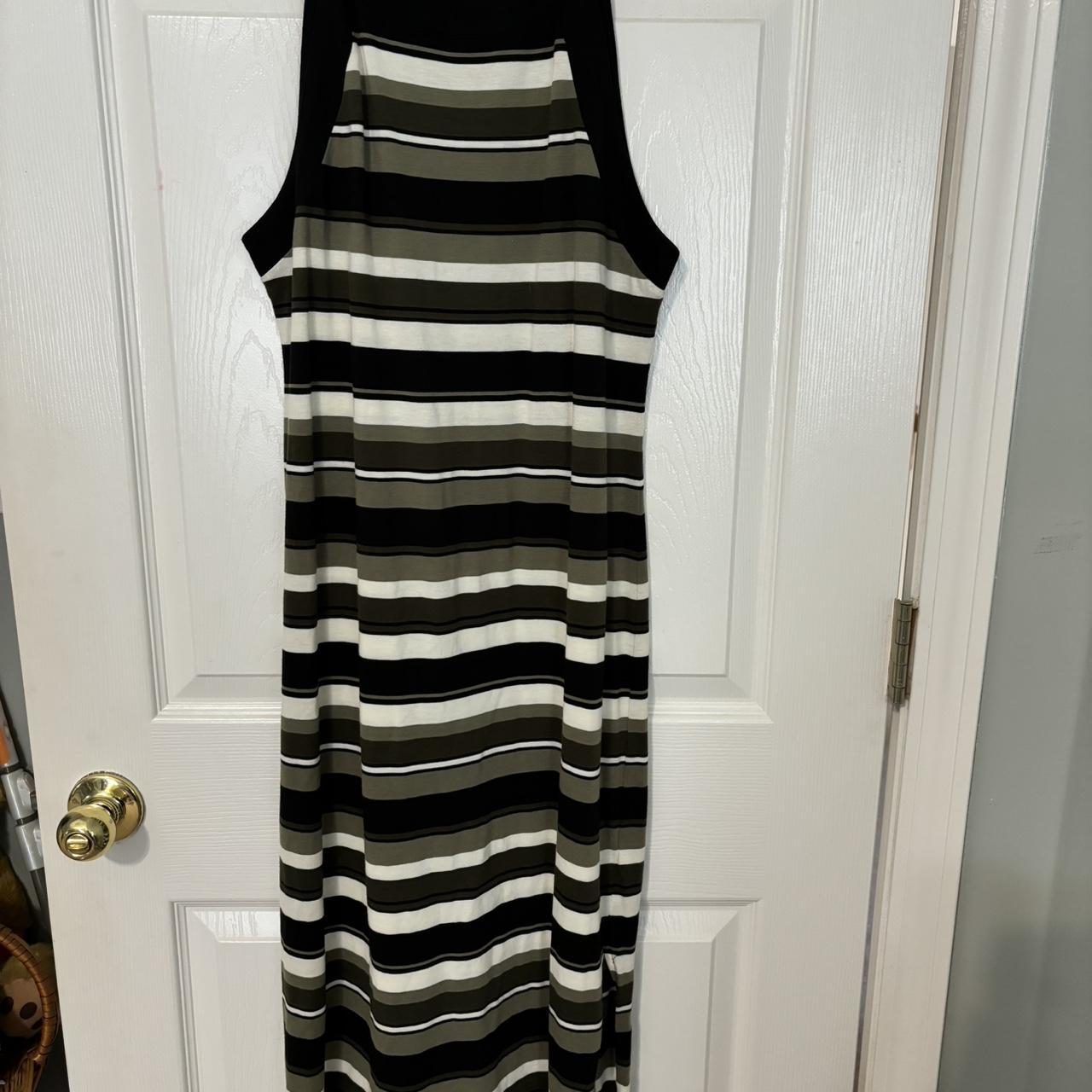 Michael kors striped maxi dress deals
