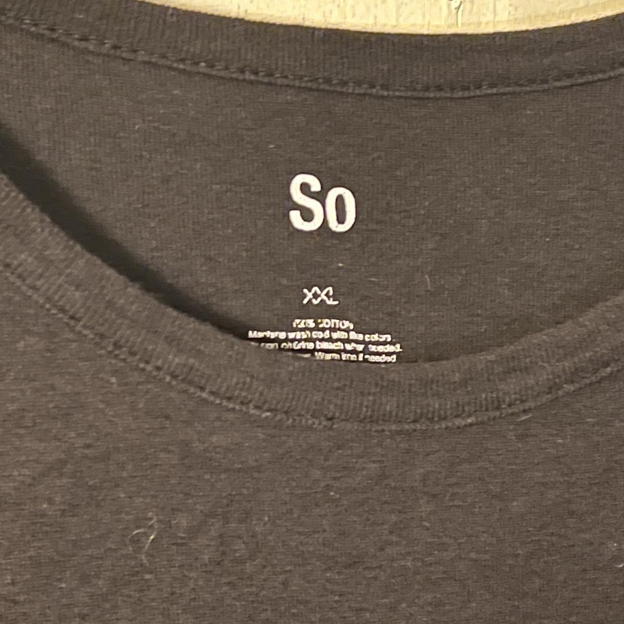 basic black baby tee size xxl but fits more like an... - Depop