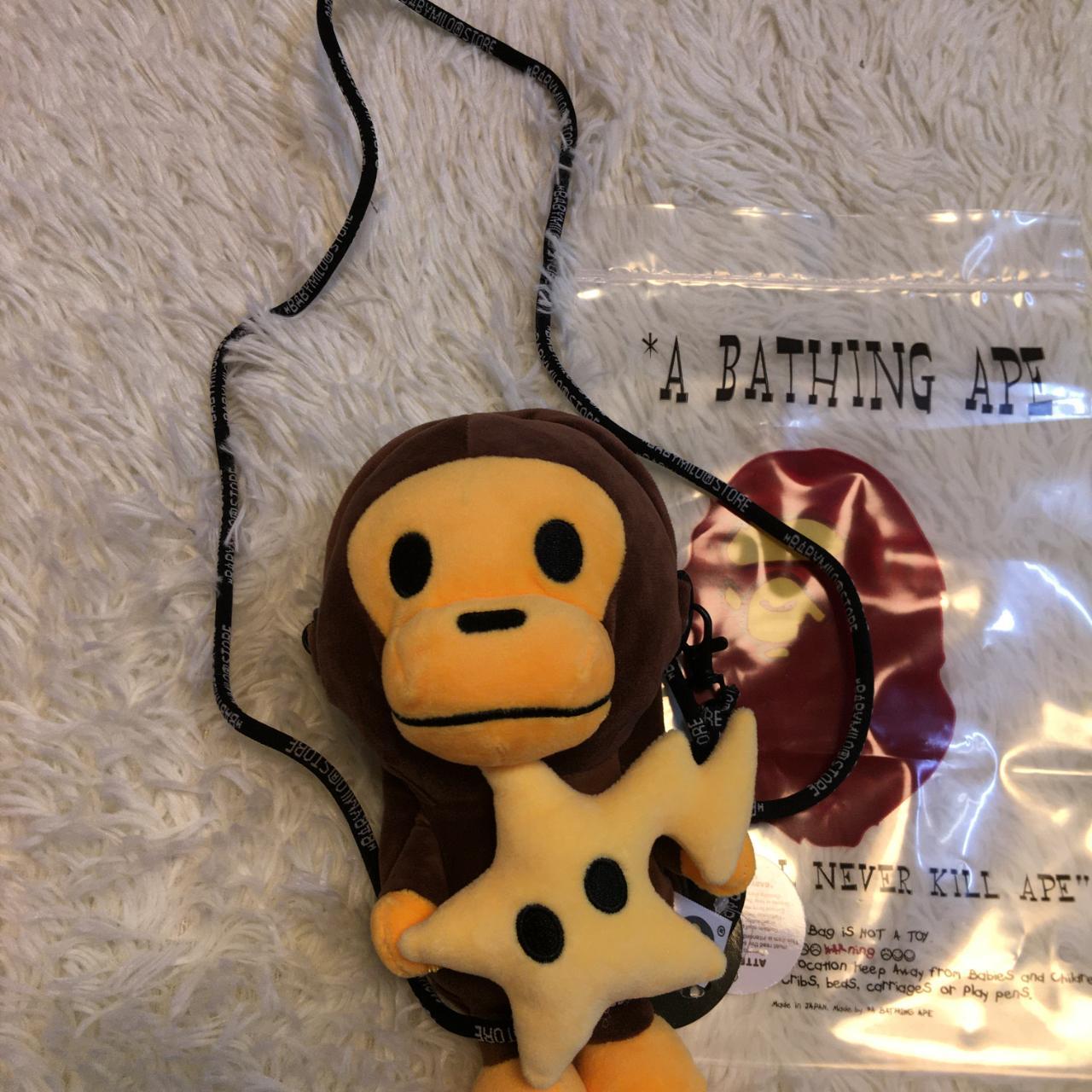 A hot bathing ape bape baby Milo kids banana crossbody bag kawaii