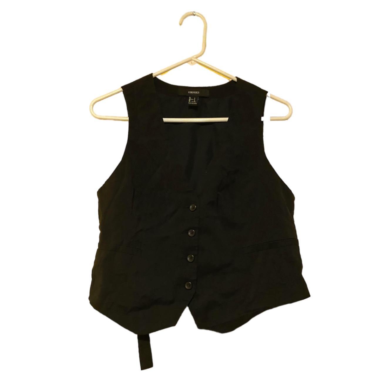 Forever 21 black vest hotsell