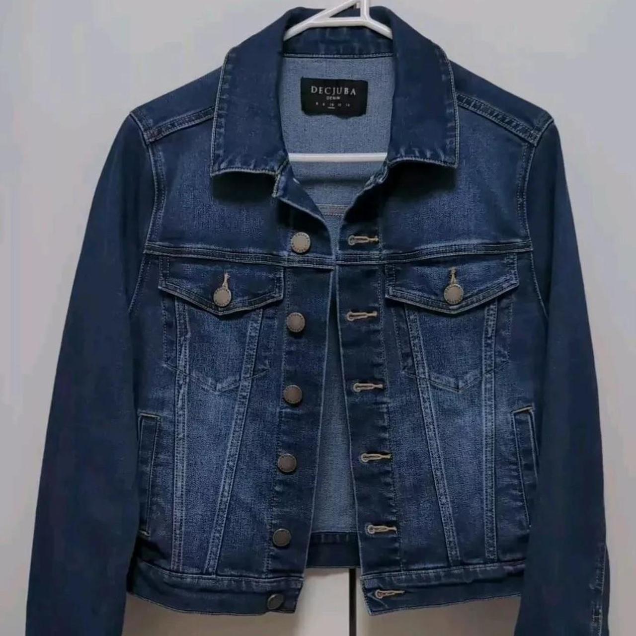 Decjuba Denim Cropped Jeans Jacket Size 10 - Main Image