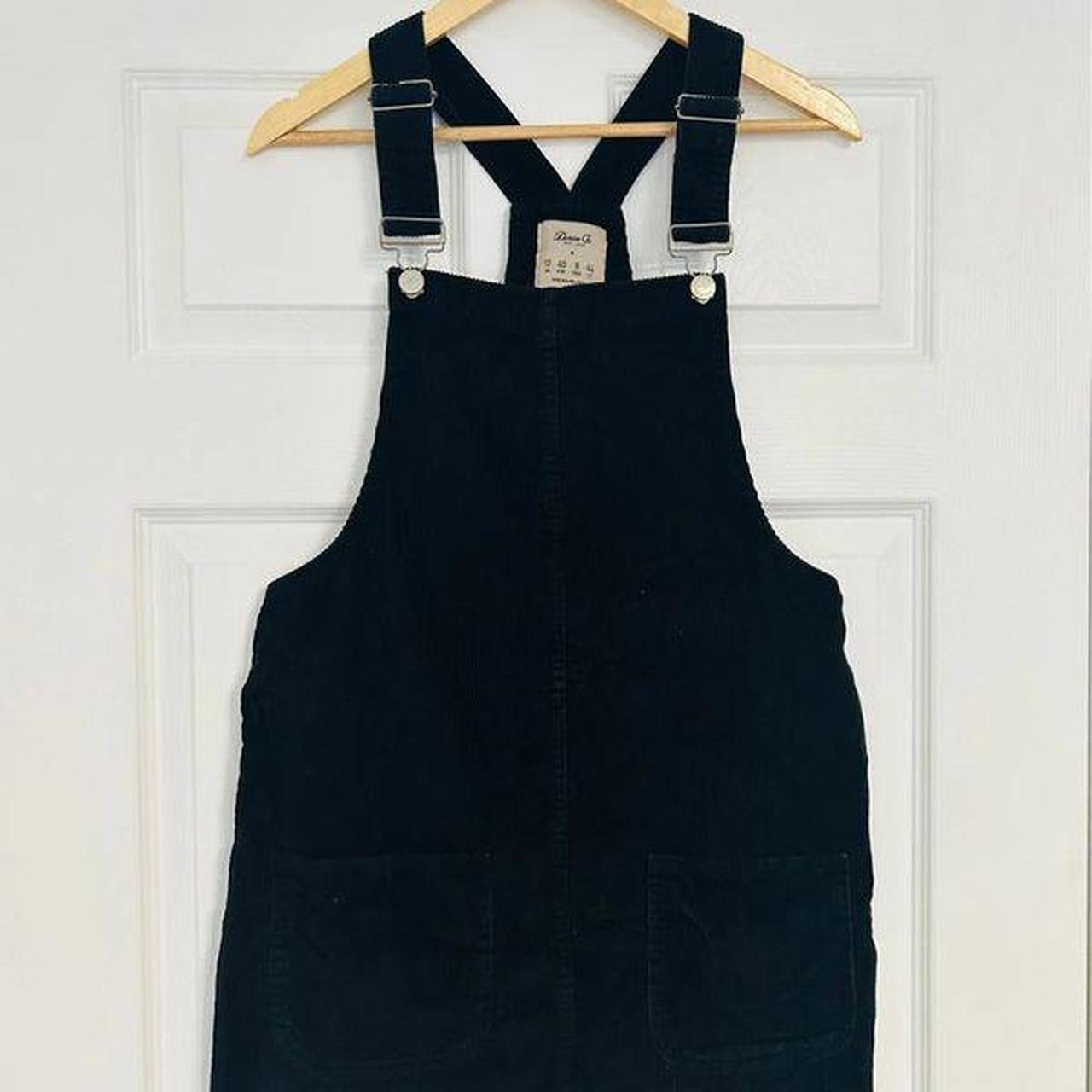 Black corduroy primark pinafore dress Size