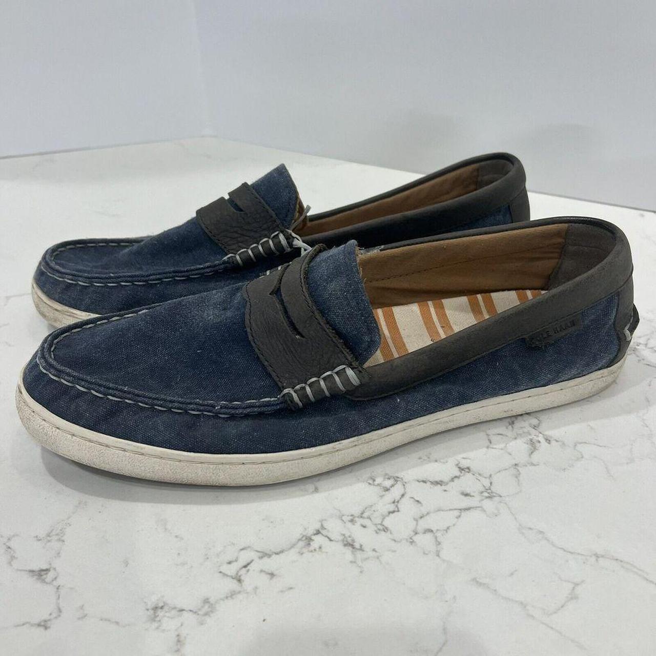 Cole Haan Grand OS Denim Color Penny Loafer Shoes. Depop