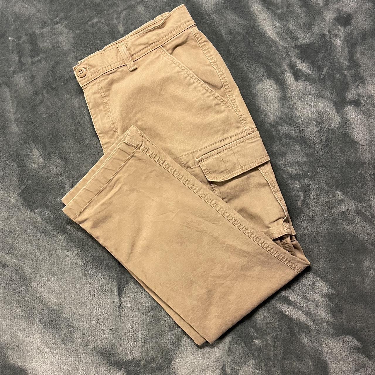 Brown Khaki Cargo Pants St Johns Bay Size Tagged. Depop