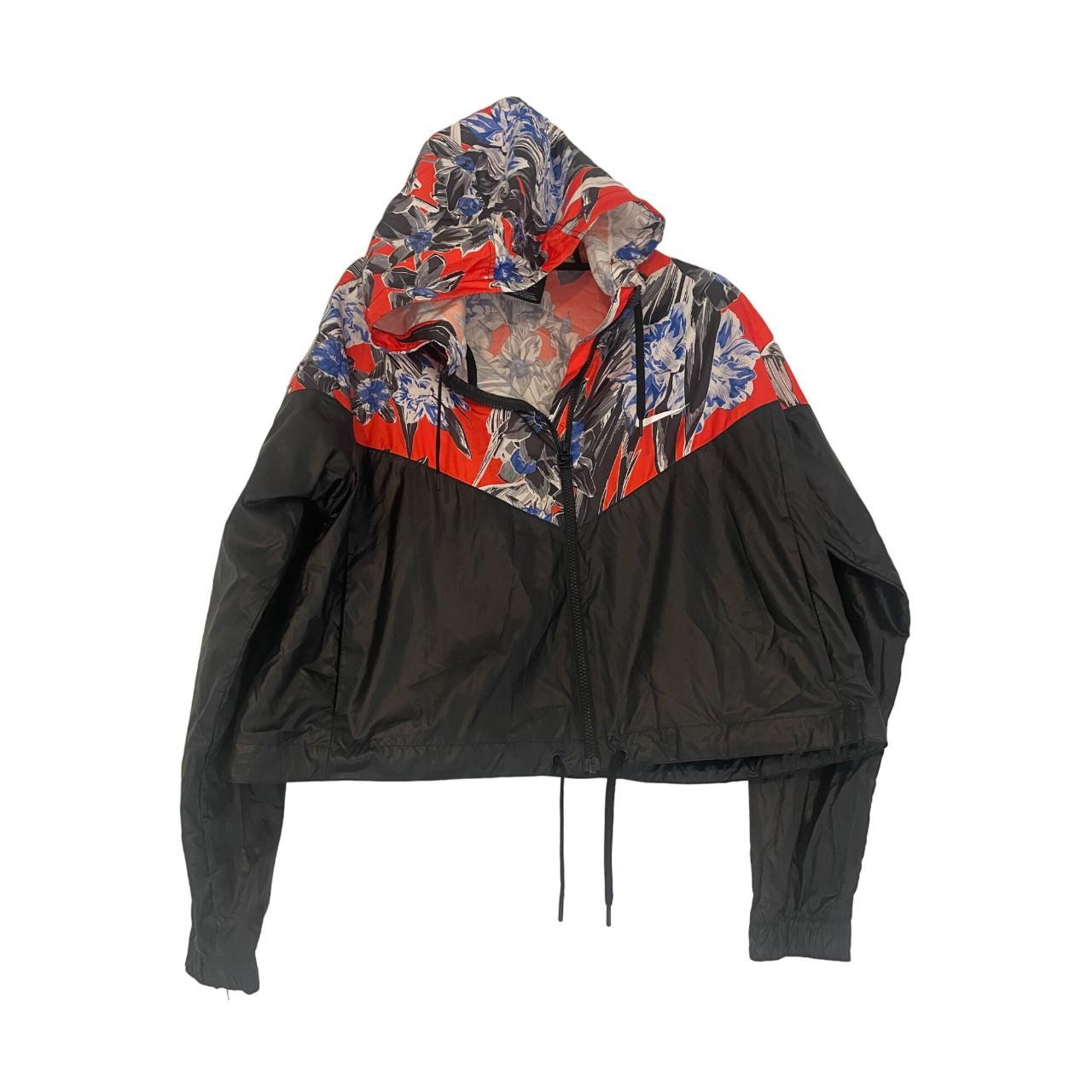 Nike red floral jacket best sale