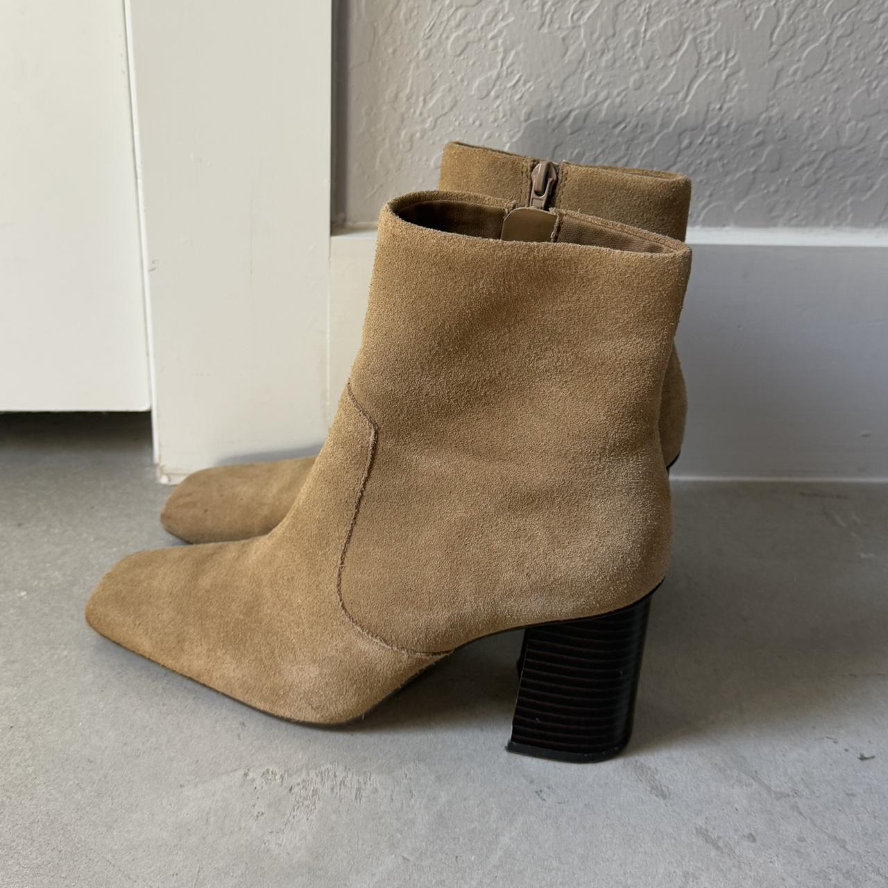 Mango Women's Ankle Boots Tan/Brown US – MANGO Tan suede