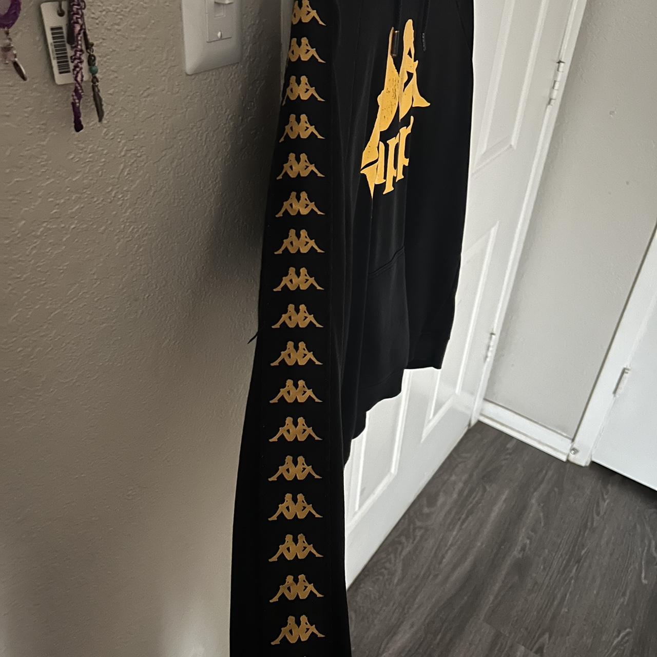 Black and gold kappa hoodie hotsell