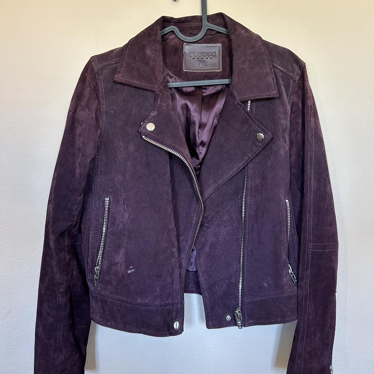 Blanknyc purple suede jacket hotsell