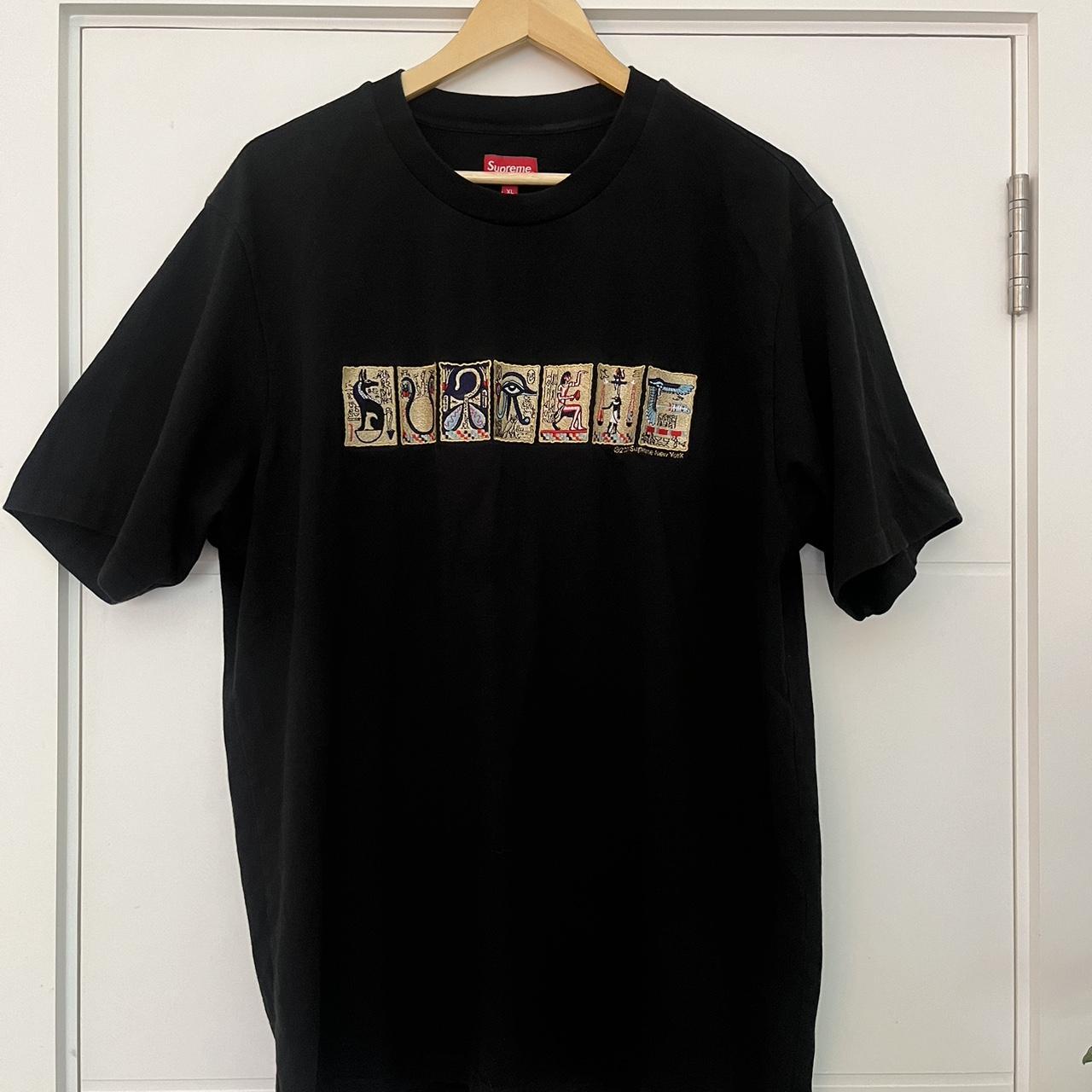 Supreme Ancient SS T-shirt Top Black Very very... - Depop