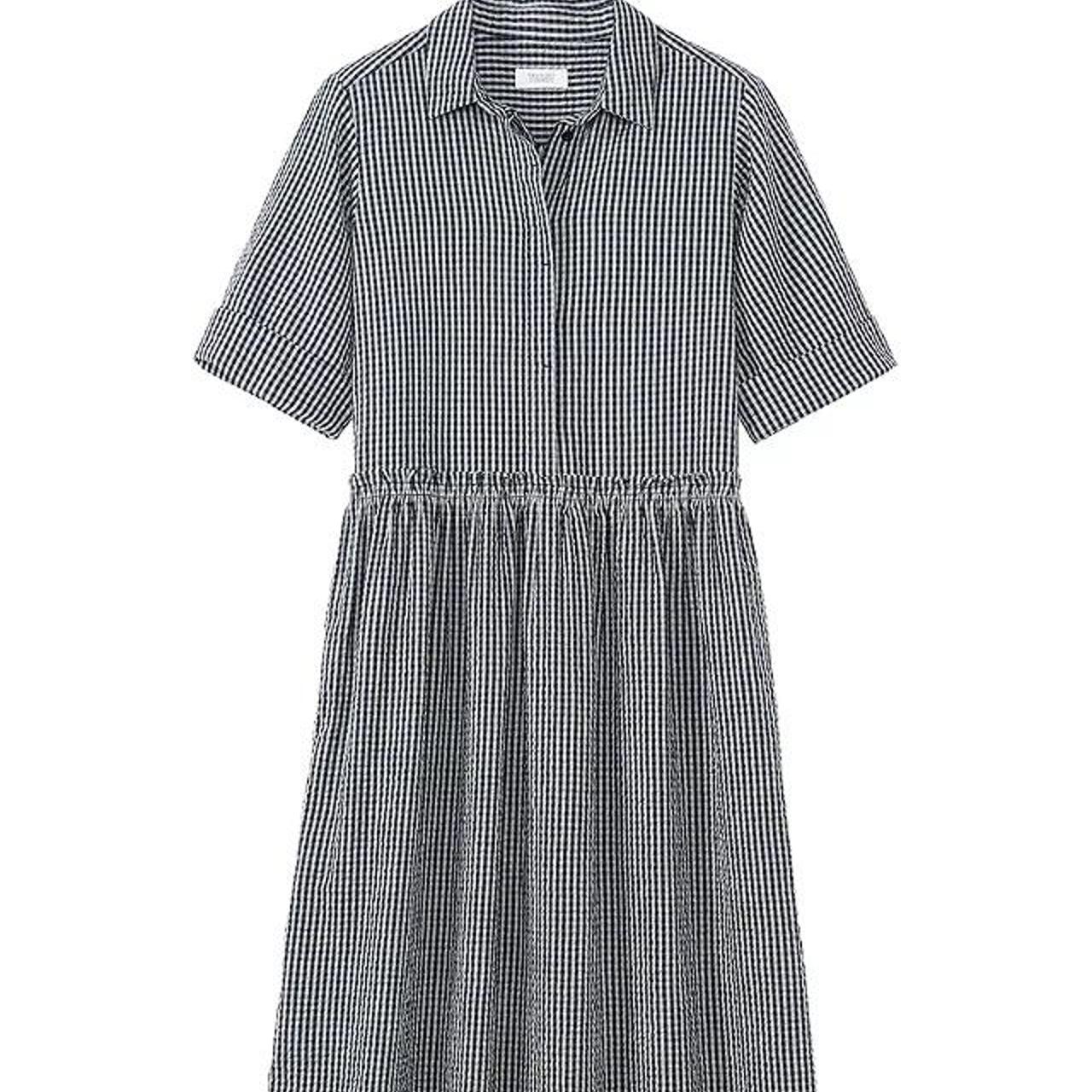 Toast Gingham Seersucker Shirt Dress Brand new... - Depop