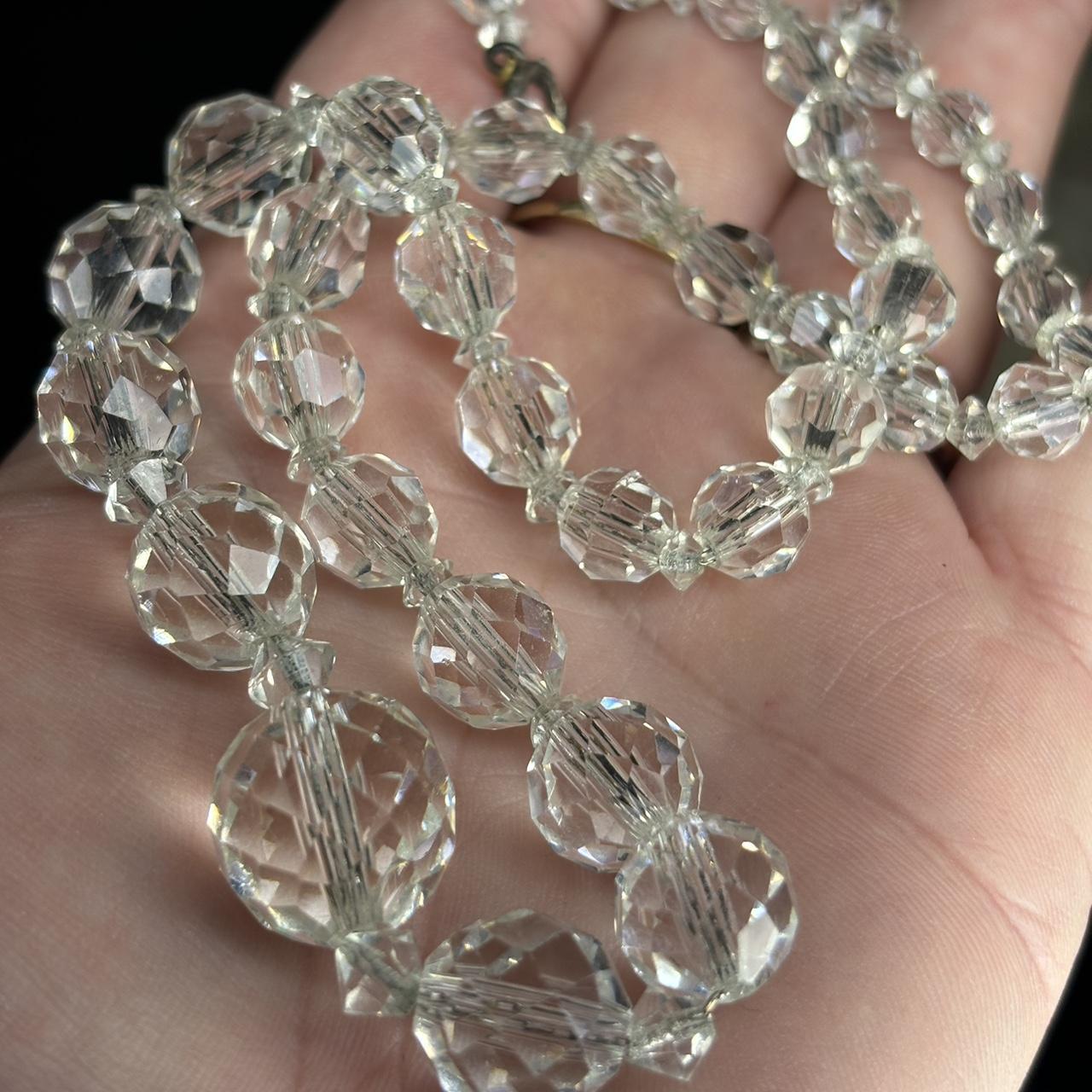 Vintage hotsell Faceted Crystal Necklace