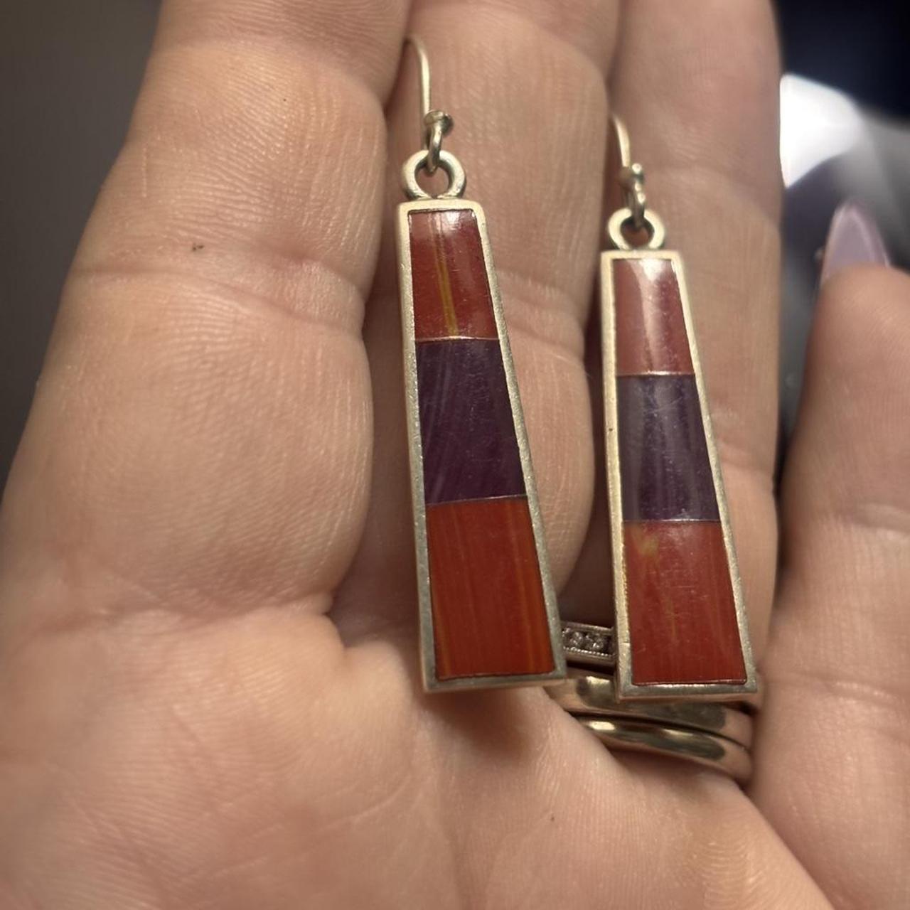 Native Women's Earrings - Multi/Red – Native Amer… - image 3