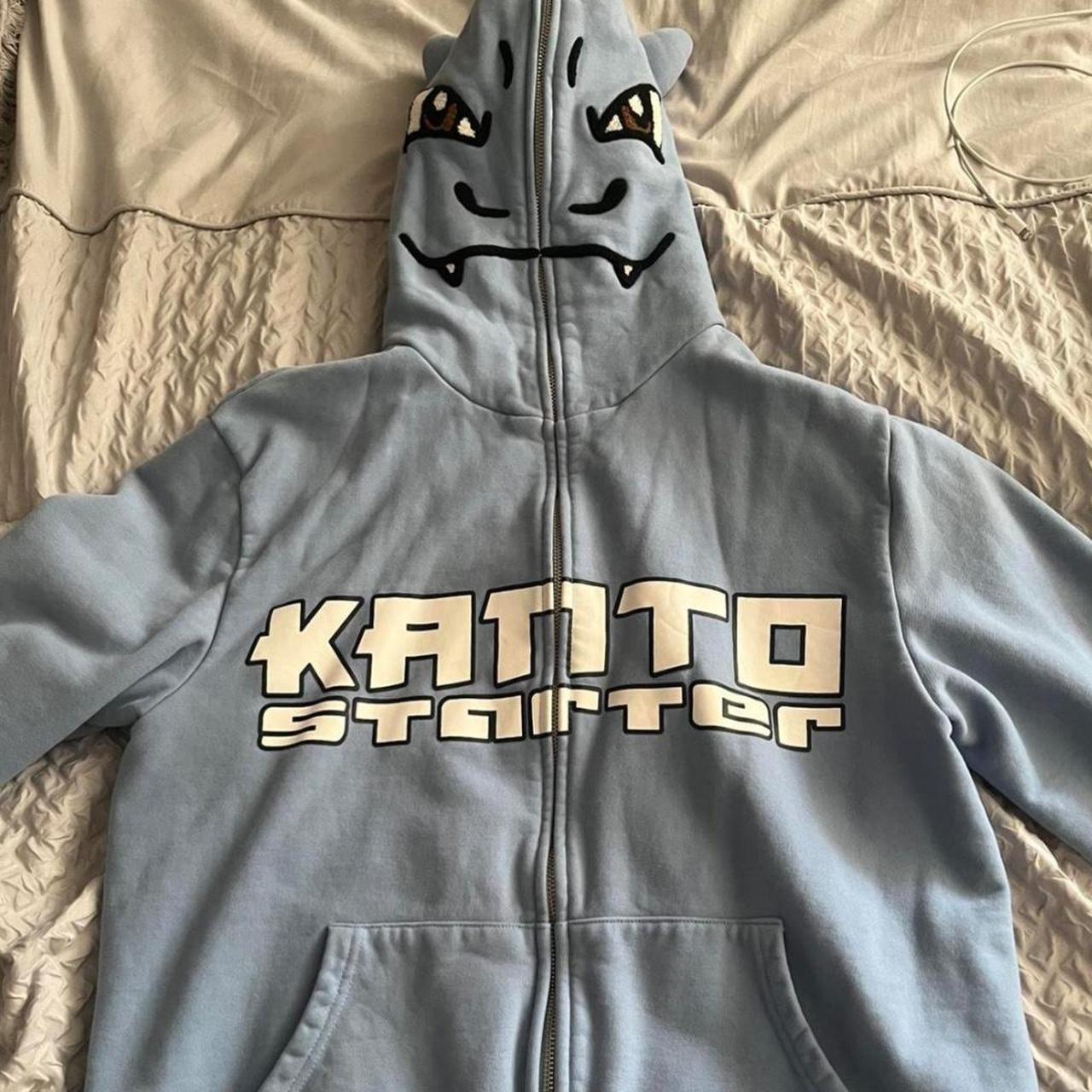 Kanto starter blastoise full zip hoodie | Depop
