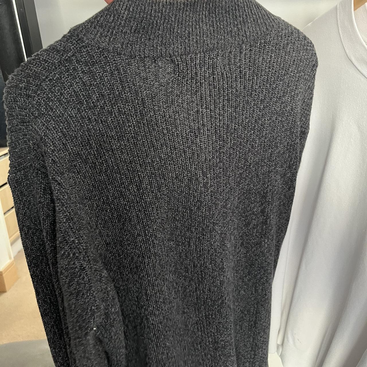 David Jones knitted sweatshirt Colour: Grey Size:... - Depop