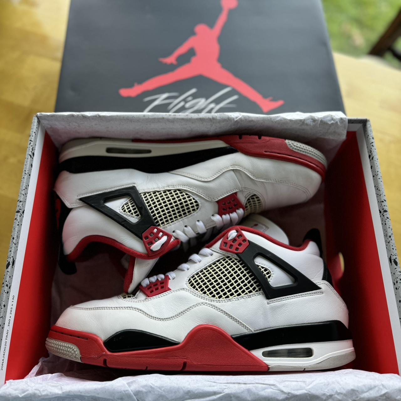 mens air jordan retro 4 fire red
