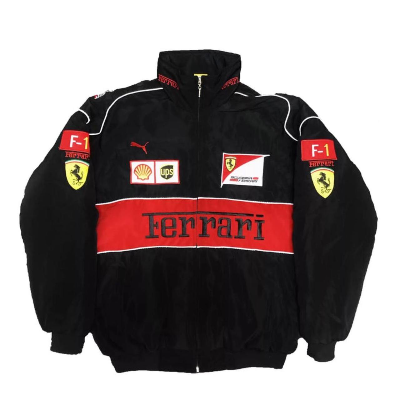 Vintage Unisex F1 Ferrari Racing Red-White-Black Jacket Size