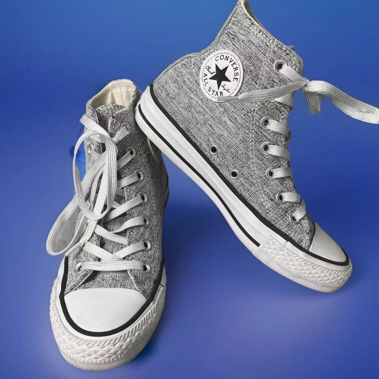 Gray converse high tops womens deals