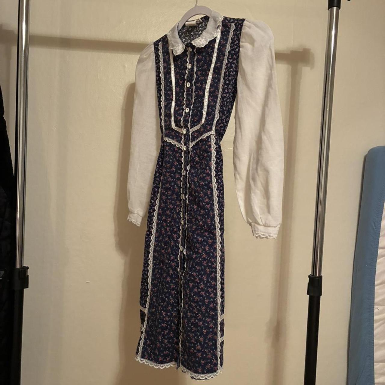 Gunne Sax Women's Dress - Multi/Cream - XS – Vint… - image 5