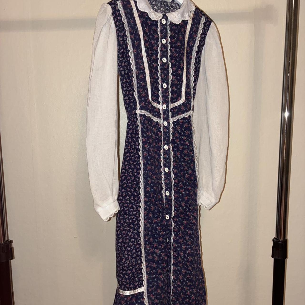 Gunne Sax Women's Dress - Multi/Cream - XS – Vint… - image 7