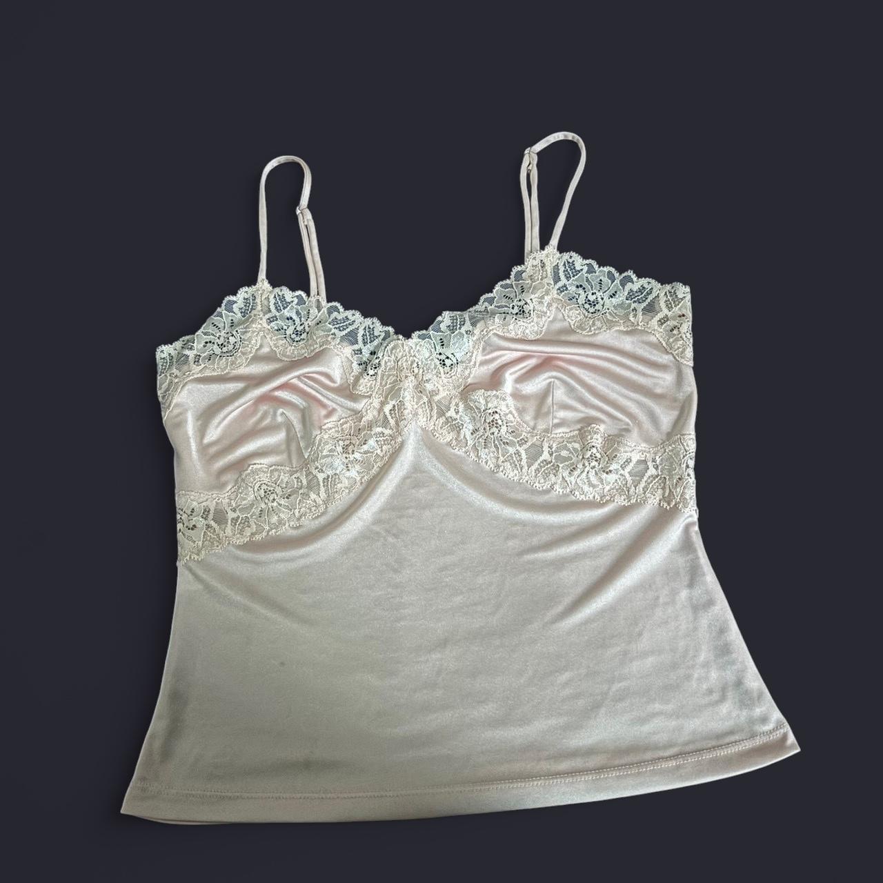 Express Women's Tank top Pink M – Pink lace camisole with