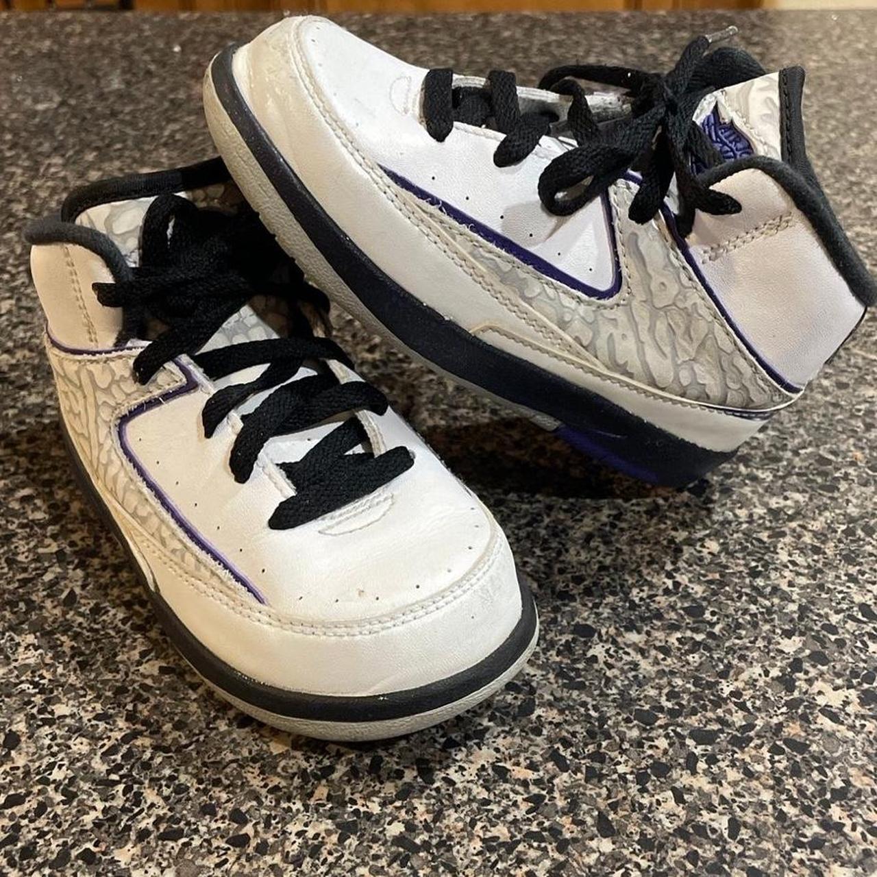 Nike Air Jordan 2 Retro Dark Concord White. Depop