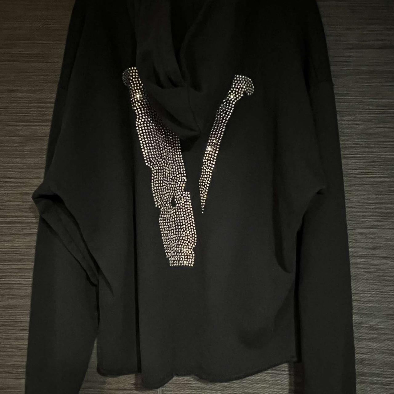 Vlone x Swarovski rhinestone hoodie Size L Depop