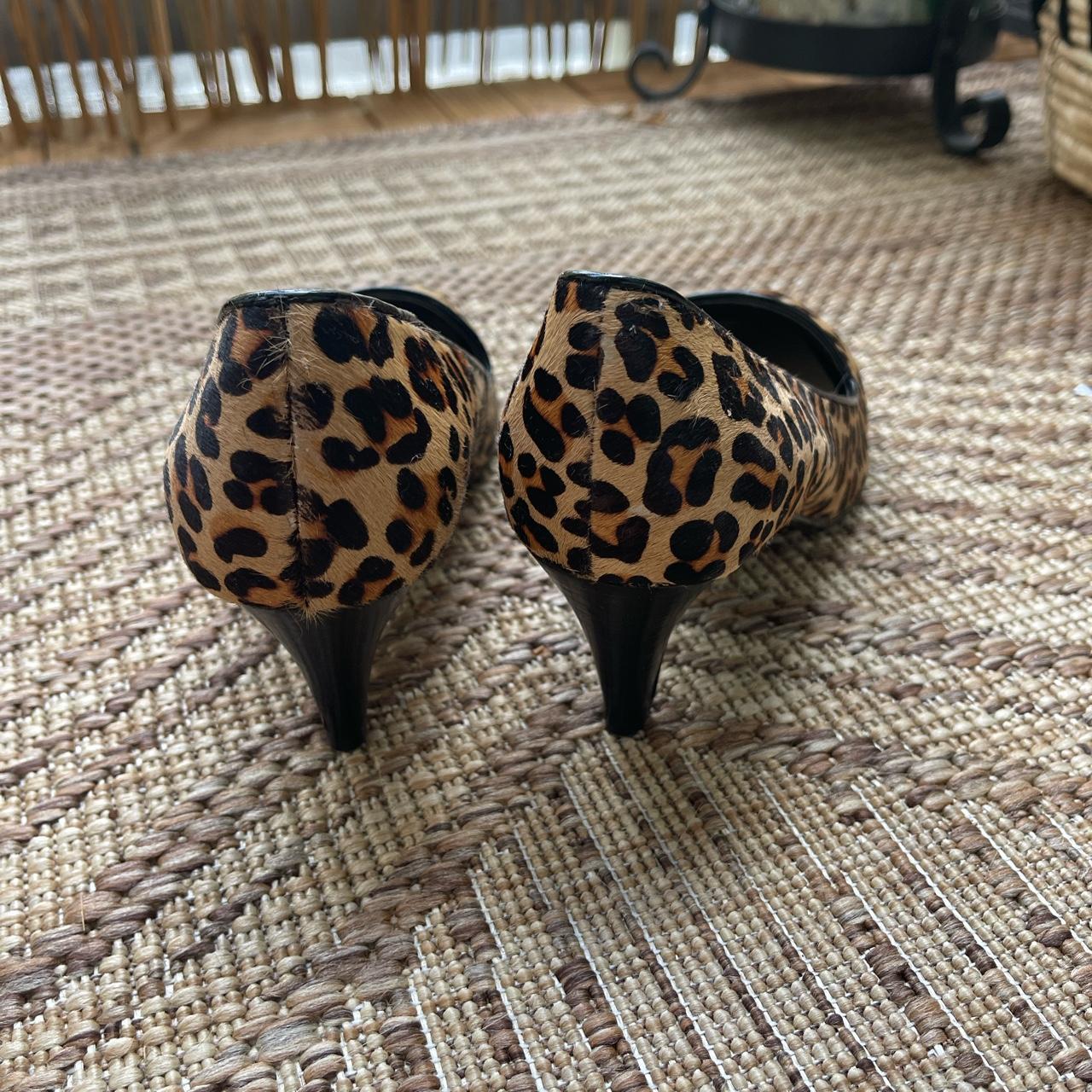 Leopard kitten shop heels nine west