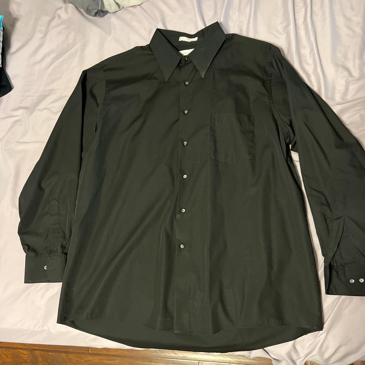 Van Heusen Men's Black Shirt | Depop